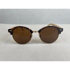 Steve Madden Tortoise Bamboo Sunglasses Brown Lenses Unisex